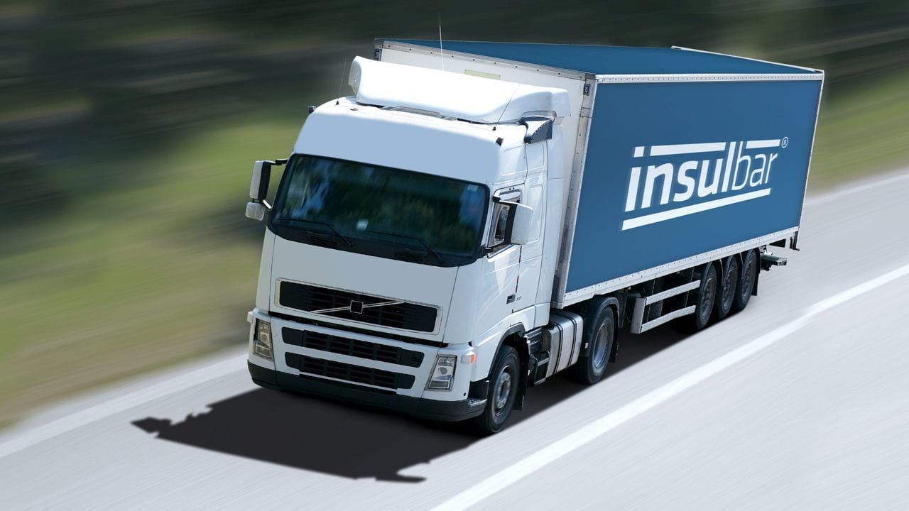 Lorry with insulbar® inscription